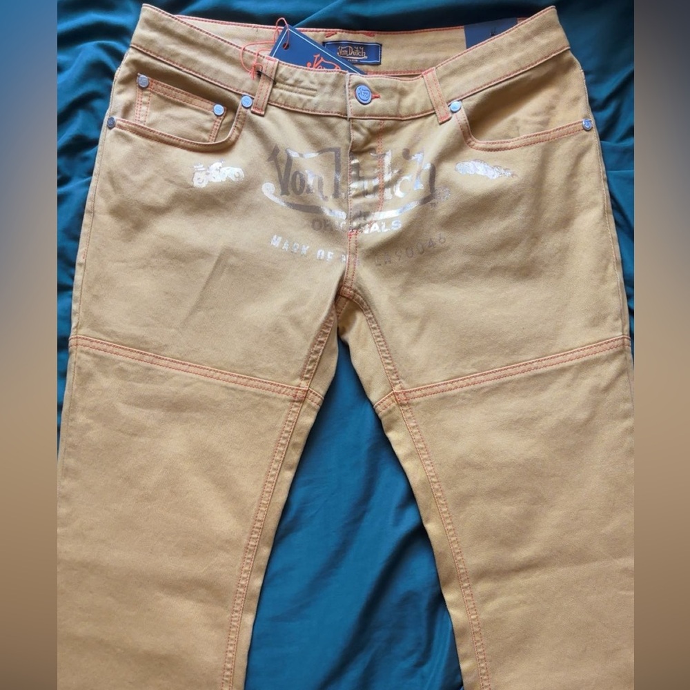 Von Dutch Tan Women's Flared Jeans